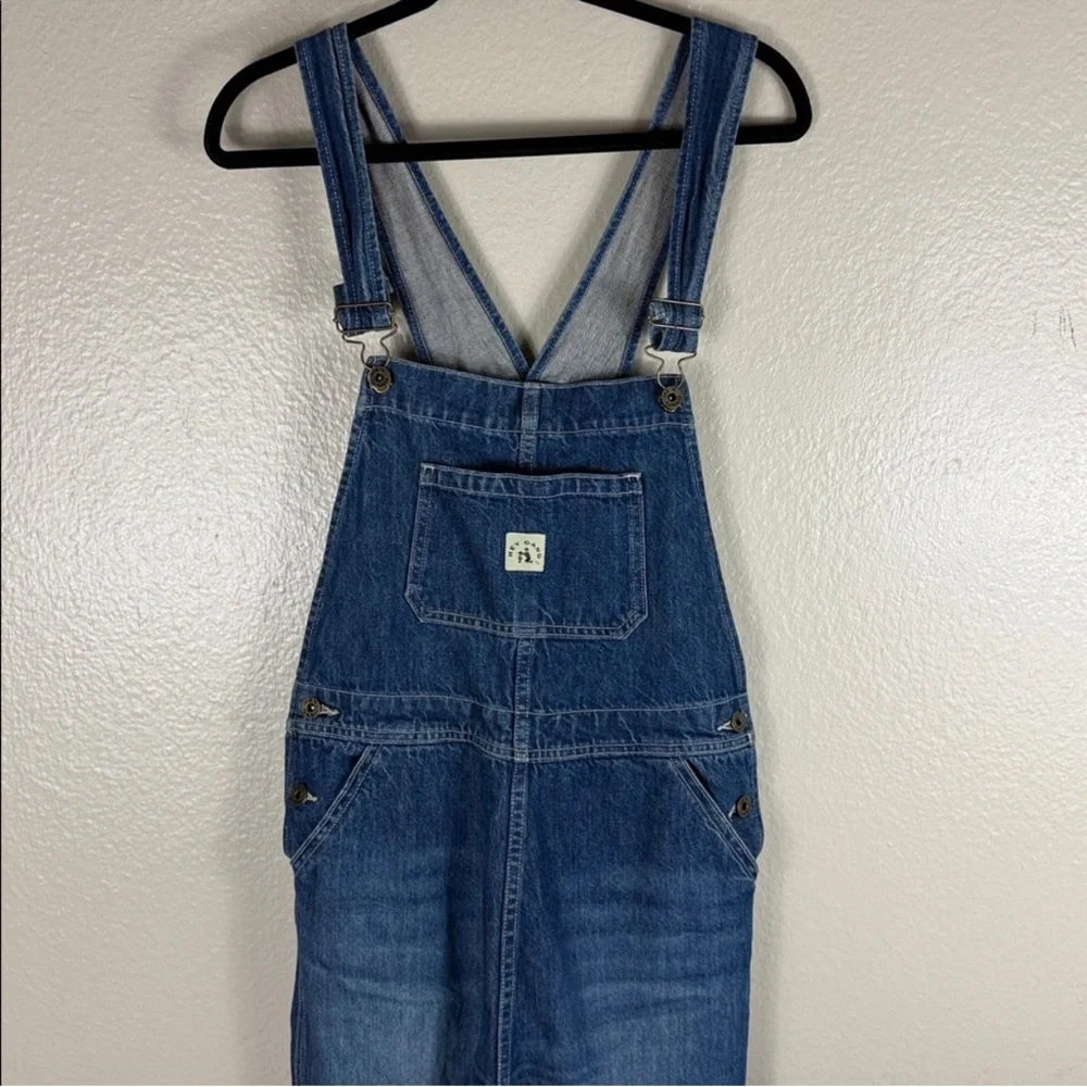 Hey Gang Knee Patch Denim Overalls - Picture 2 of 10
